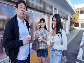 ロスでナンパしたセックスポテンシャル高めの大学生2人組を勝手にAVデビュー！！ピクシ―（23）＆レイナ（21）　サンプル画像03